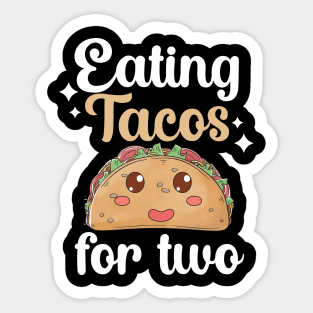 Eating tacos for two Sticker